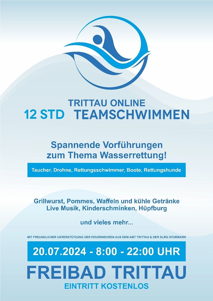 Trittau Online 12 STD Teamschwimmen © Trittau Online